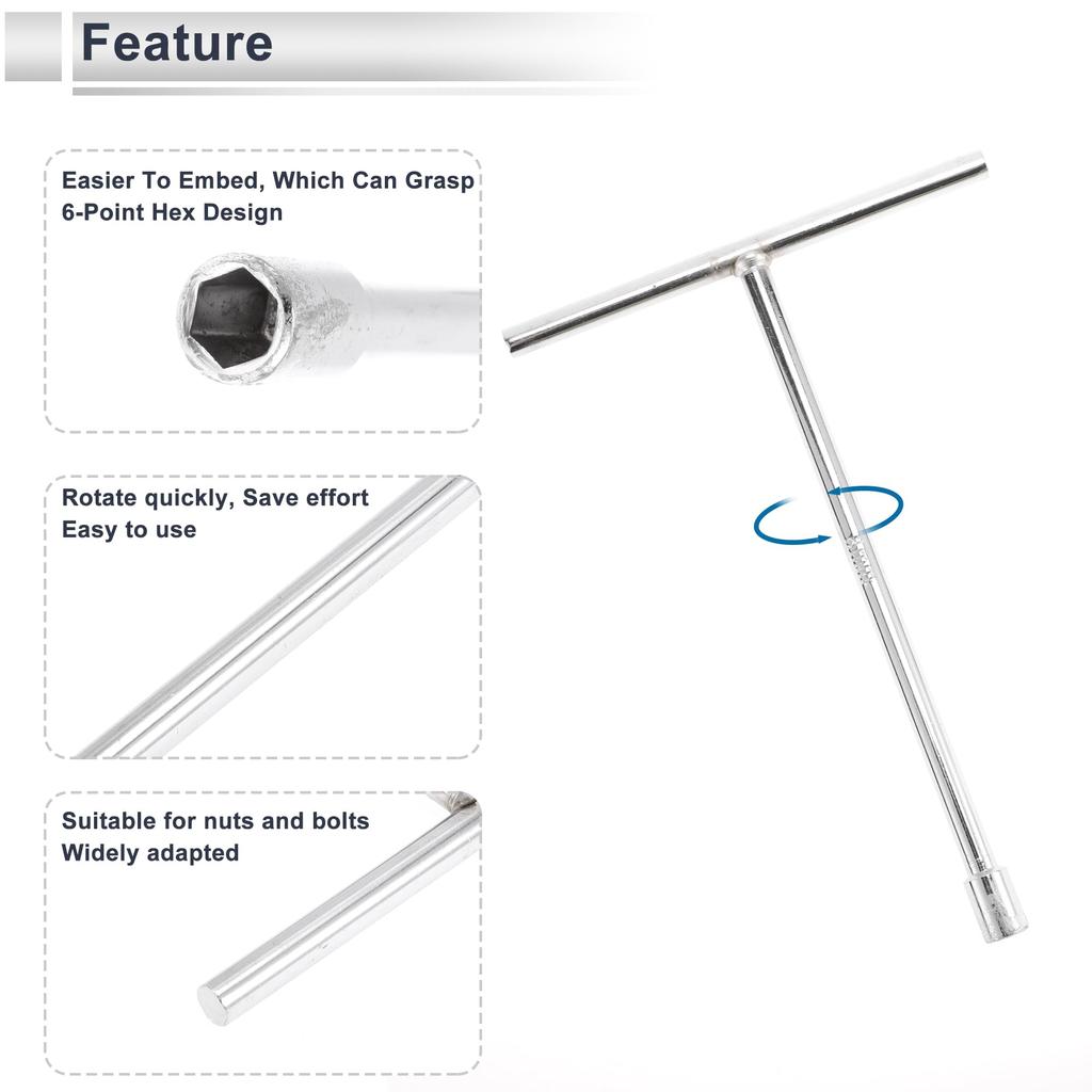 RATCHROLL 1 szt. Uniwersalny klucz nasadowy 7,3 x 5,3 cala (18,5 x 13,5 cm) Klucz do nakrętek