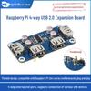 Raspberry Pi 4/Zero USB 2.0 4-Port Erweiterungsplatine mit Pin-Header-Design