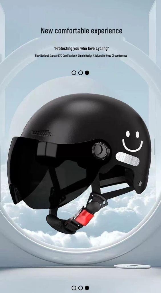3C Certified Electric Bicycle Helmet with Sun Protection for Men & Women, Universal Fit for All Seasons