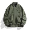 New Men's Jacket Stand Collar Jacket Loose Large Size Work Baseball Uniform Casual Men's Top