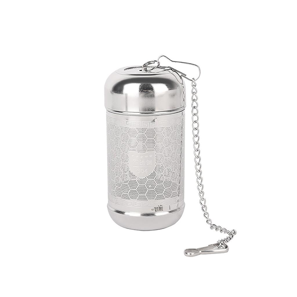 Stainless Steel Tea Infuser with Chain and Hook Mesh Tea Strainer for Loose Leaf Tea Brewing Kitchen Accessory