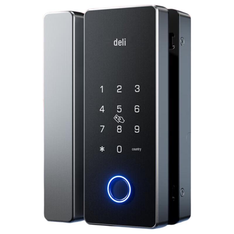 

Deli AL107 Smart Fingerprint Glass Door Lock CN plug (adapter included)