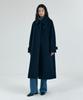 Siyazu Siot4128 Cashmere Blend Balmacaan Coat_Navy