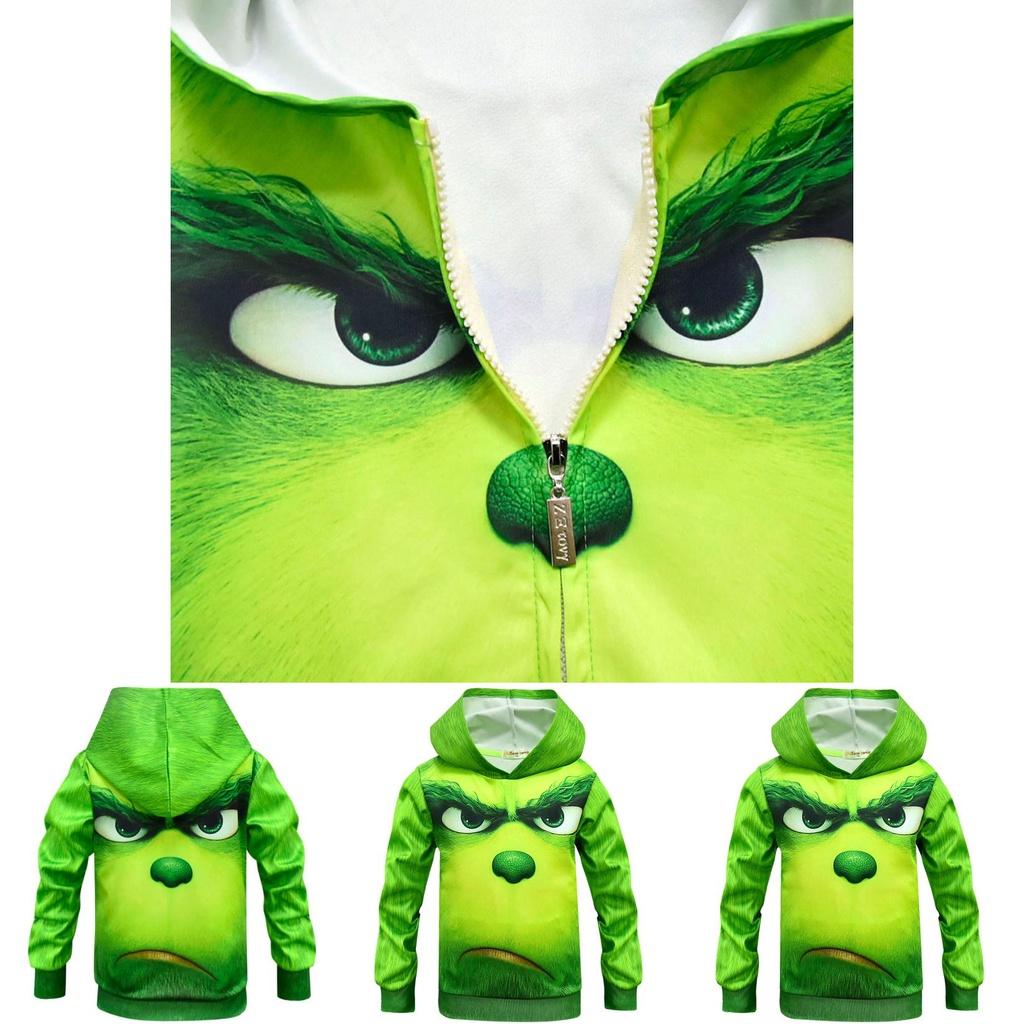 Adorable How The Grinch Stole Christmas Hoodie For Kids Featuring Fun Grinch Design