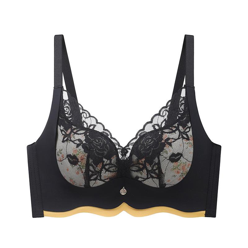 Thin Breathable Small-breasted Push-up Bra for Preventing Outward Expansion and Enhancing Breast Size