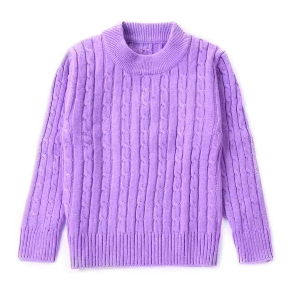 Children's Cashmere Sweater: Boys' and Girls' Thick Knitted Pullover for Autumn and Winter