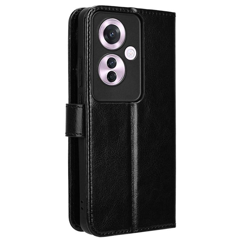 For Oppo Reno11 F 5G/F25 Pro 5G Case Crazy Horse Texture Leather Stand Phone Cover