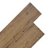 Flooring Planks Walnut Brown 5.26 M² 18 Pcs PVC