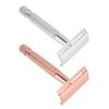 Long Handle Double Sided Shaving Tool Metal Vintage Safety Shave Tool with Refill Cutter Stand Clean