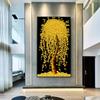 Golden Tree Rich Money Nordic Art Canvas Painting Wall Art Posters Prints Wall Pictures for Living Room Home Wall Cuadros Decor Frameless