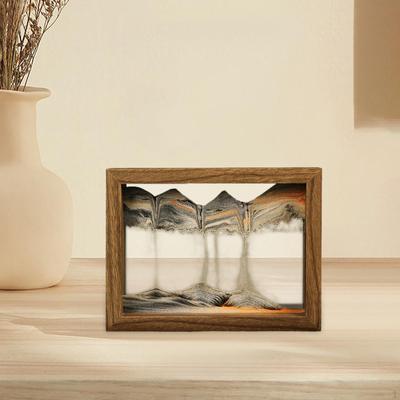 Art Picture Home Decor Decoration Liquid Hourglass Ornament Sandscapes Crafts Flowing Sand Painting
