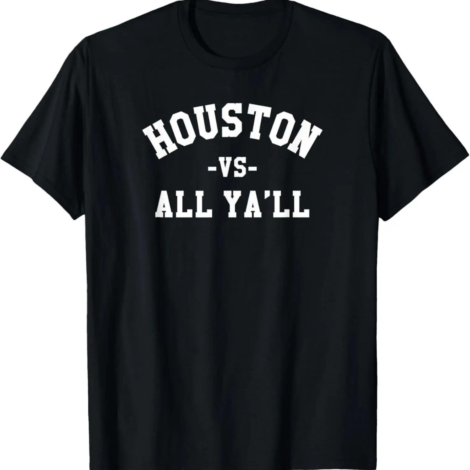 Funny Saying Houston Texas T-Shirt Texan Pride Shirt S чёрный