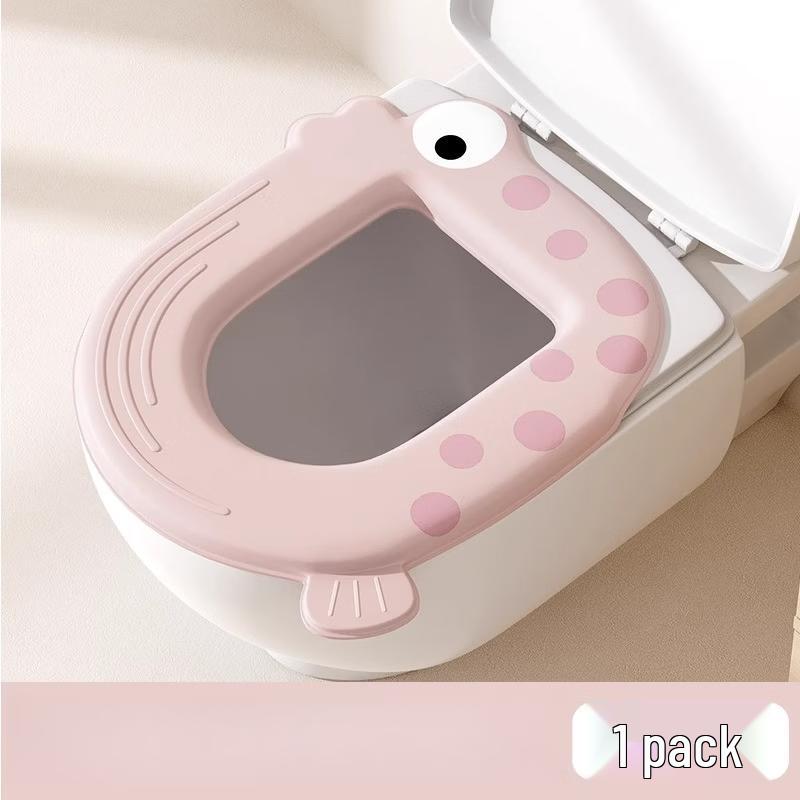 Pu Lian Universal Adhesive EVA Toilet Seat Covers (4-Pack)