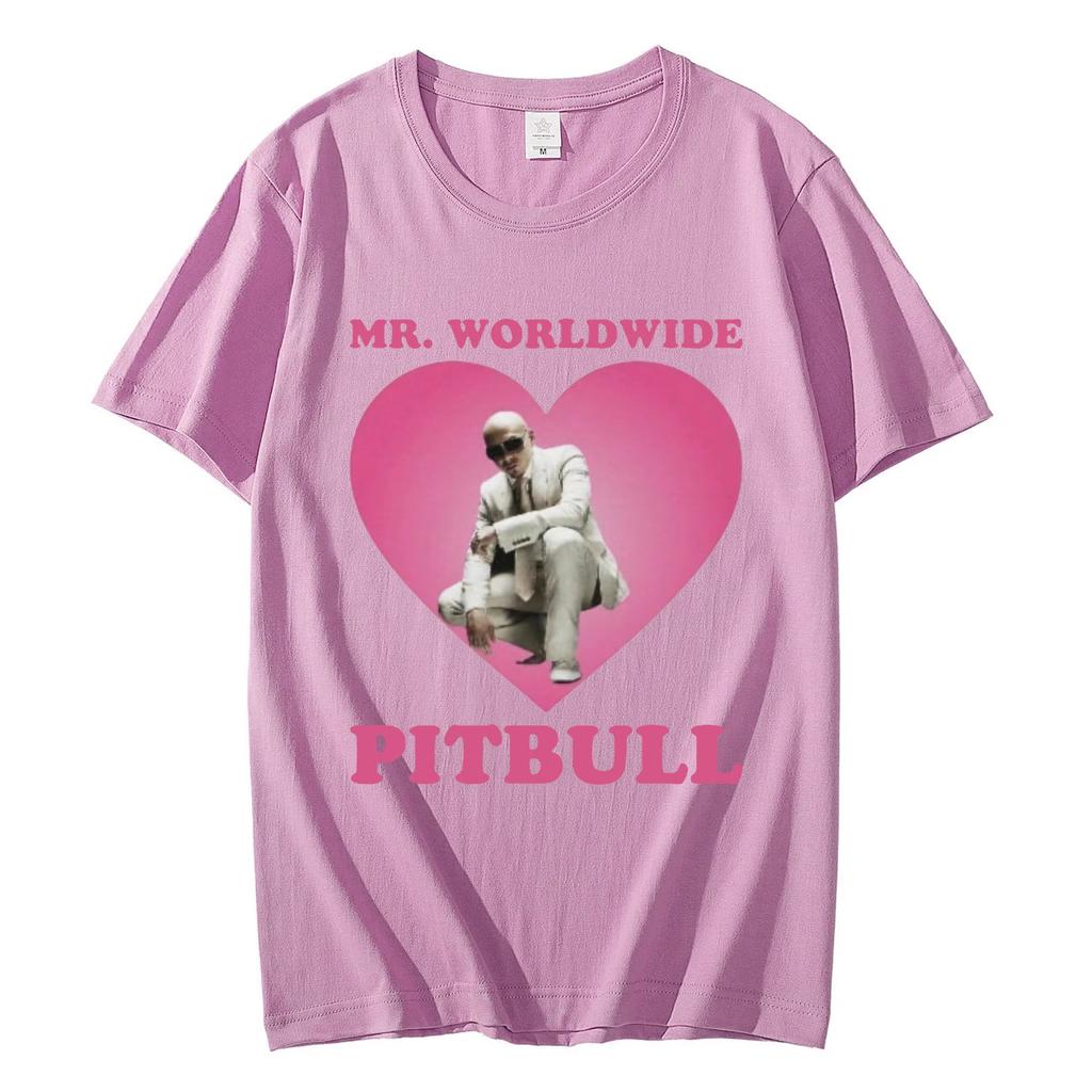 Mr Worldwide Pitbull Graphic T Shirts Men Fashion Hip Hop Oversized Tshirt 100 Cotton Casual Short Sleeve Tshirts Streetwear