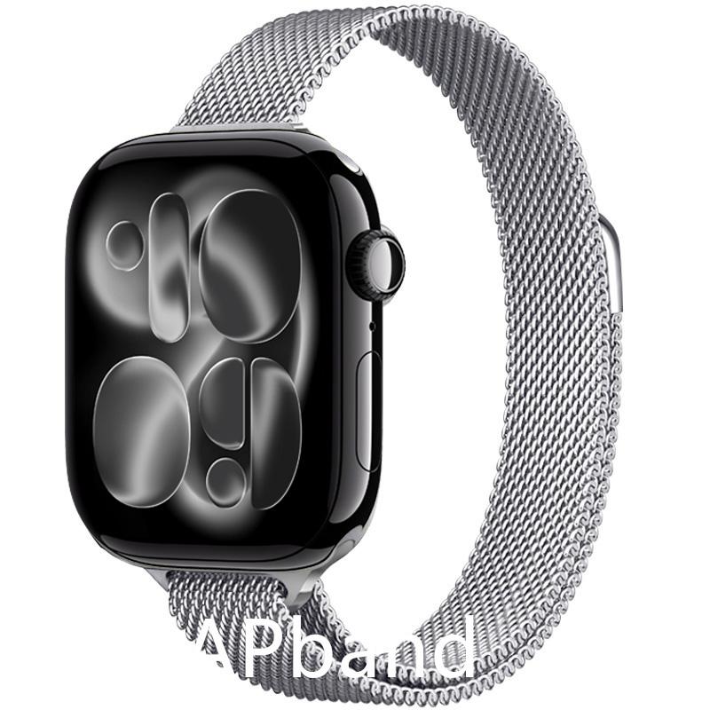 Strap For Apple Watch Band 46mm 44mm 45mm 40mm 42mm 41mm 49mm Milanese Loop correa Bracelet iWatch Series 11 10 Ultra 2 9 8 SE 3