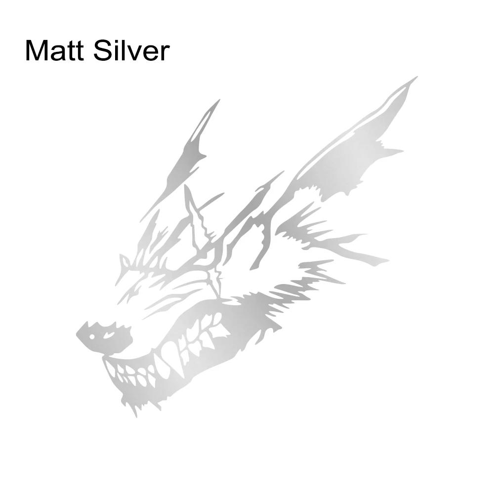 Car Stickers Wolf Head Pattern Vinyl Decal Waterproof Personalized Art Sticker Body Window Door Auto Exterior Decor Accessories