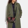 New COACH Grace Artificial Leather Bonded Sheepskin Shoulder Bag Portable Crossbody Bag Shoulder Bag Women's Brown & Red CC066-IMOSN