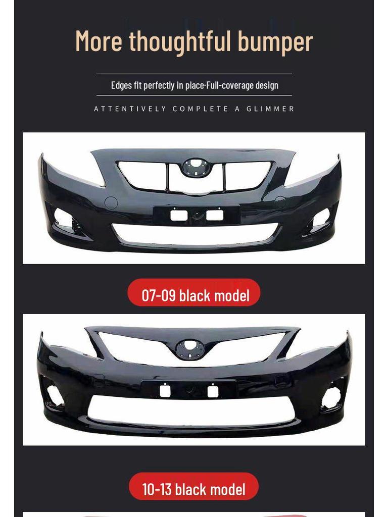 Set Bara Fata Toyota Corolla: Față (07-09), Spate (10)