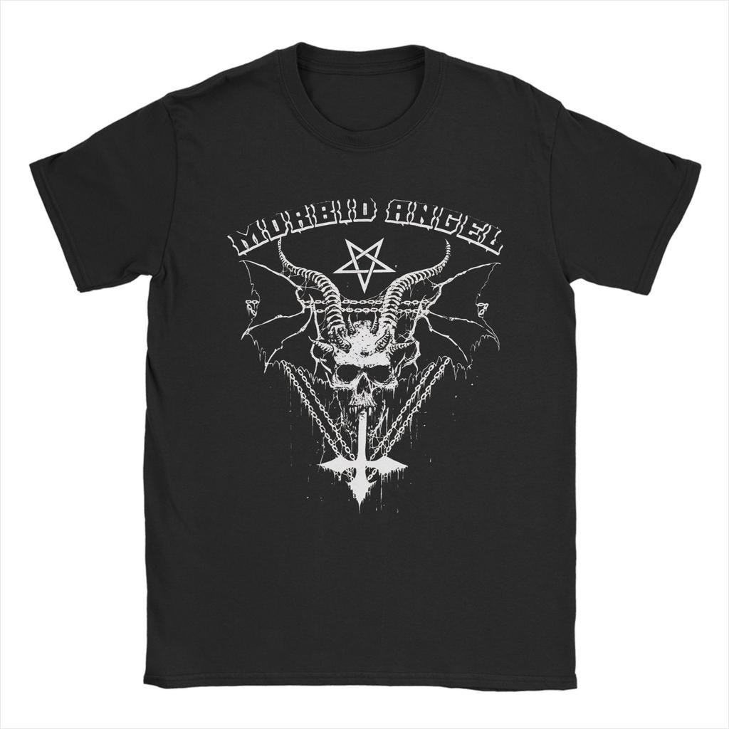 Morbid Angel Band Men T Shirts  Novelty Tee Shirt Short Sleeve Crewneck TShirts 100 Cotton Summer Tops