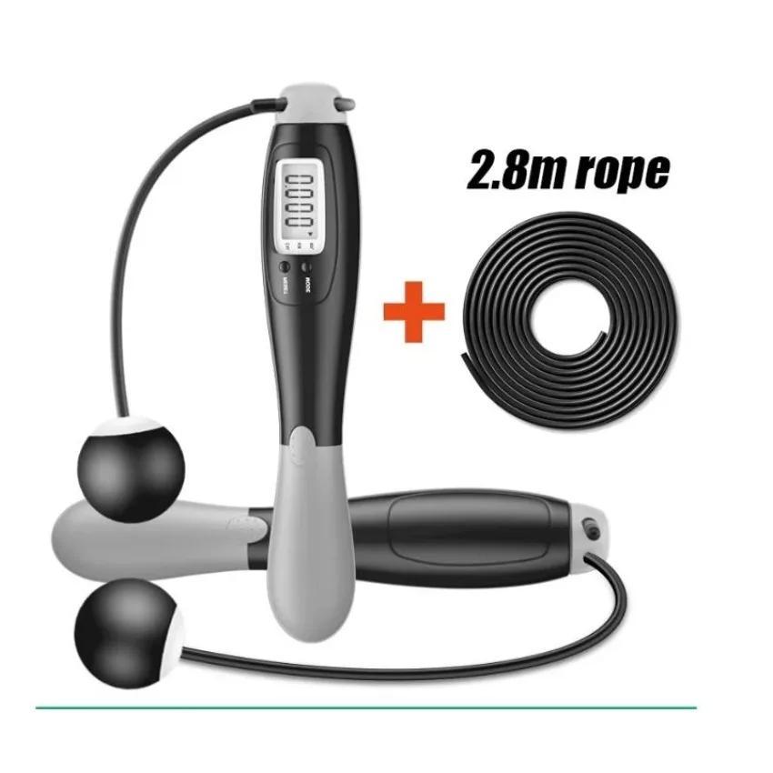 Cordless Skipping Smart Jump Rope LCD Screen Counting Speed Counter Fitness Exercise Body Building Electronic Skipping Rope Set