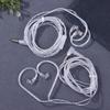 3.5Mm 2Pin In Ear Wired Earphones Kz Silver Plated Kz Earphones Cables Upgrade Cable With Microphone Kz Headphones Wire