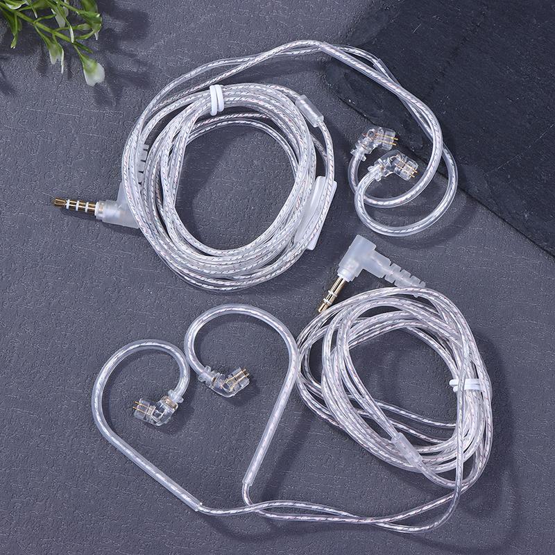 3.5Mm 2Pin In Ear Wired Earphones Kz Silver Plated Kz Earphones Cables Upgrade Cable With Microphone Kz Headphones Wire