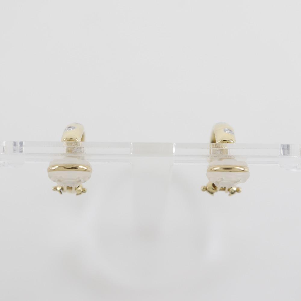 TIFFANY&Co. Dots Earring hoop 4P K18 yellow gold/Pt950Platinum/diamond 5.7g Women Used