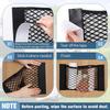 2pcs Car Trunk Net Car Double Storage Network Bag Auto Seat Back Fixed Mesh Pocket Universal Car Elastic Velcro Straps Net Organ