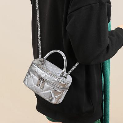 Bags for Autumn and Winter Women's Crossbody New Style This Year's Fashion Bag Box Bag Niche Design Chain Mini Bag