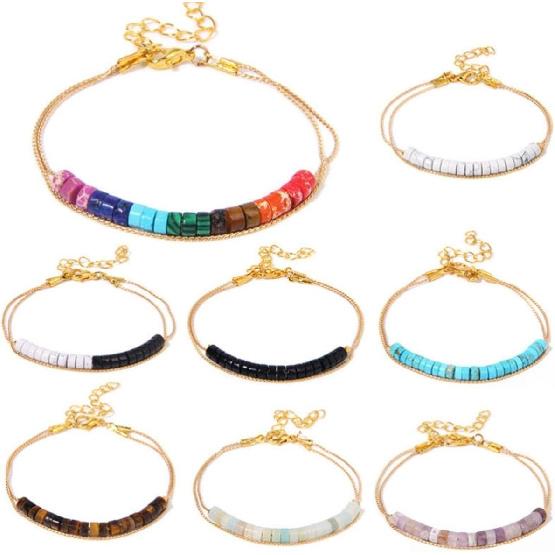 1 Strand 4x2mm Natural Gemstone Beads Heishi Beads,Loose Flat Round Undyed Cylinder Flat Spacer Stone Beads for Bracelet Earrings Jewelry Making,Red