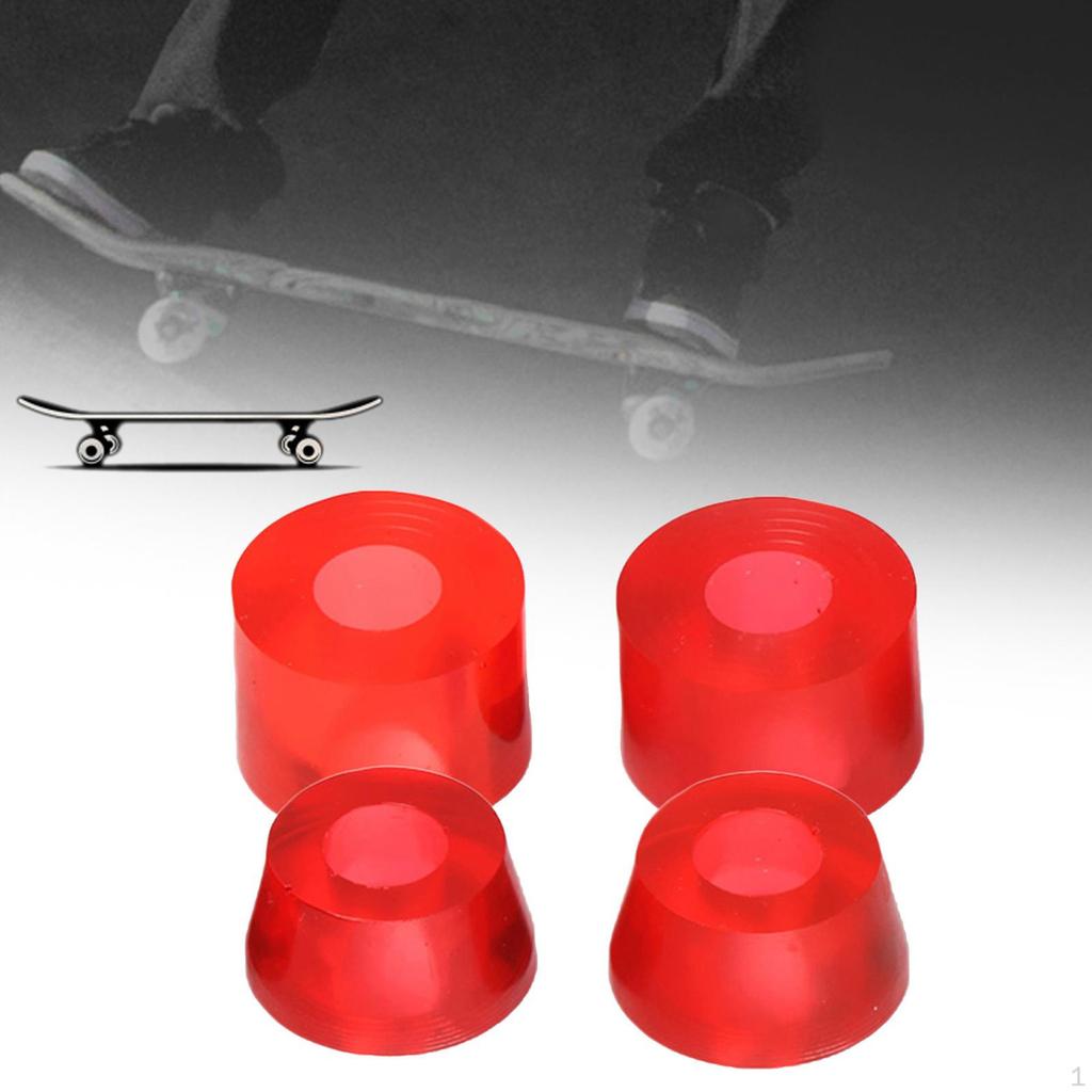 4 Pieces PU Skateboard Truck Replacement Bushing 11x16mm 7'' Trucks Bushings Longboard Rebuild Kit