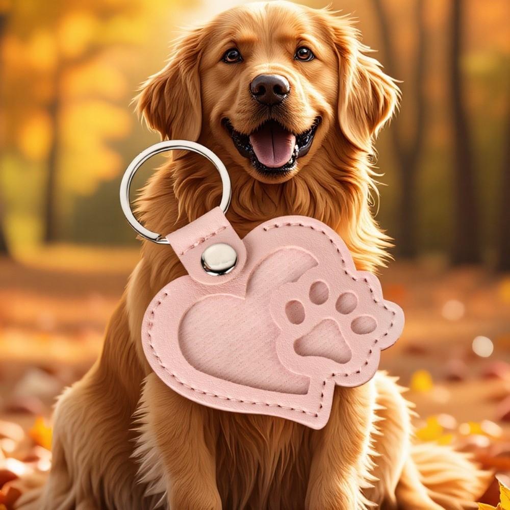 Portable Pet Hair Storage Bag Heart Shape Pet Fur Keepsake Holder Pet Hair Key Chain  Birthday Gift