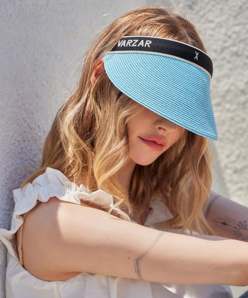 Bajal Organic Band Paper Sun Cap Black/Blue