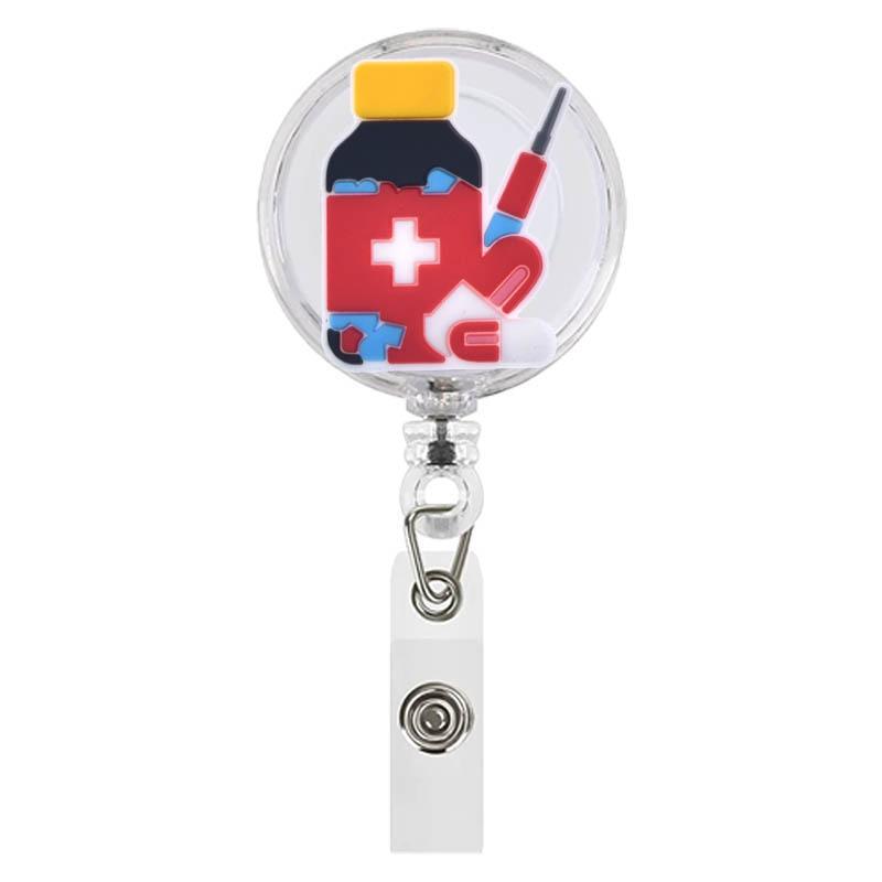 1pc Health Care Retractable Badge Reel Clips for Nurse Doctor Hospital Medical Workers Kawaii Business Card Holder Accessories