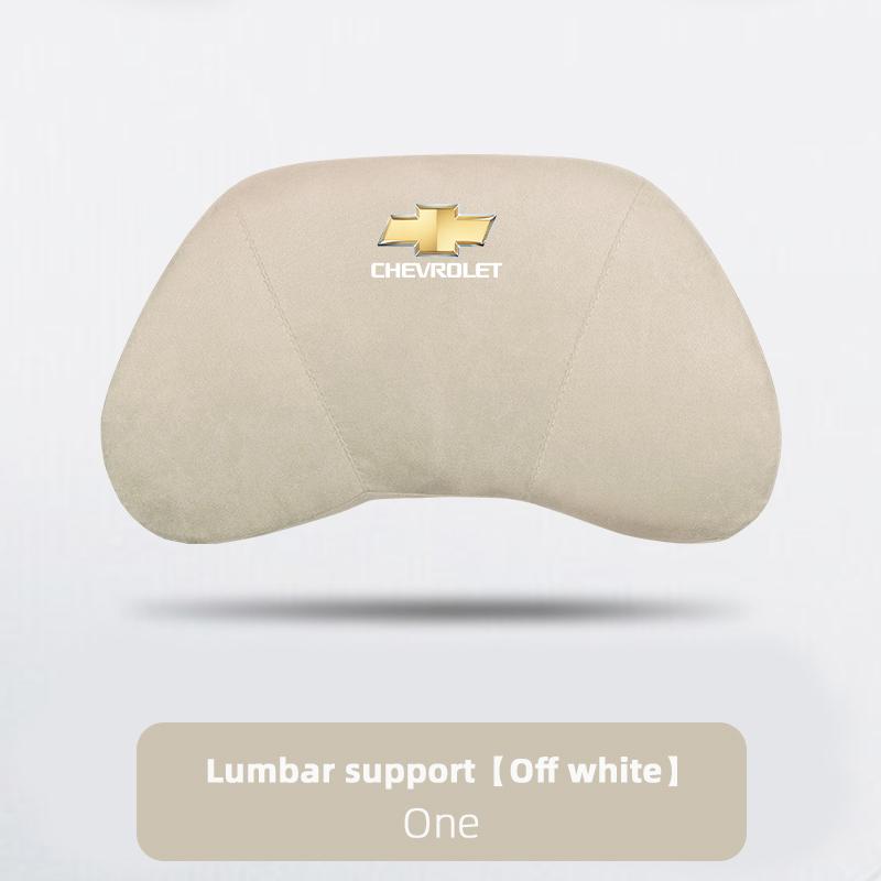 AABHE1 Suede Car Headrest Soft Memory Foam Comfort Lumbar Support Pillow Auto Interior For Chevrolet Spark Captiva Cruze Z71 Aveo Onix