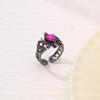 Gothic Cross Crown Love Ring Women's Niche Light Luxury French Medieval Ring Opening Adjustable Ring