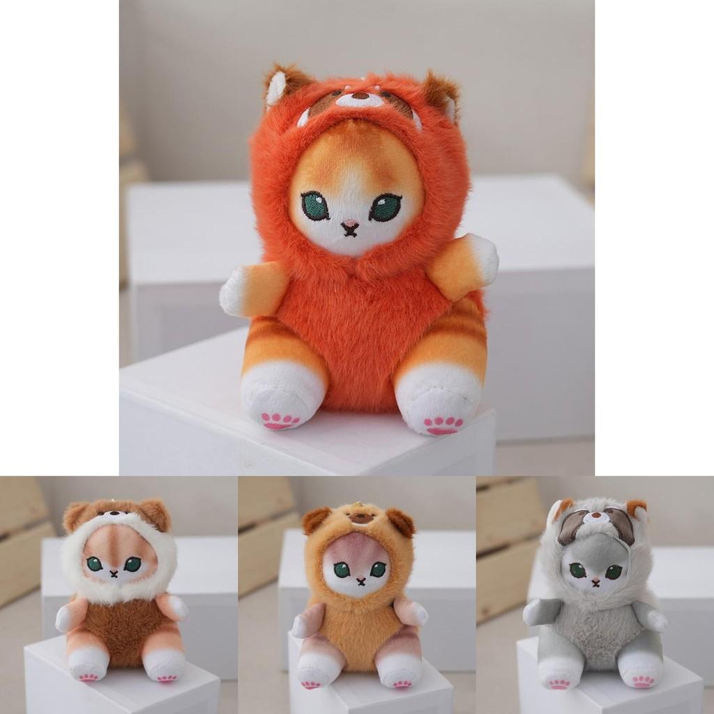 Adorable Mini Plush Raccoon Keychain Cute Animal Doll Soft Fur Keyring Accessory