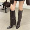 Pointed Boots Women's 2025 Autumn and Winter New Women's Boots High Boots But Knee Boots High Heels Knight Boots