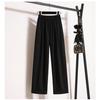 Spring Summer Plus Size Women Pants High Waist Elastic Loose Wide Leg Trousers Vintage Harem Casual Basic Solid Color 5XL