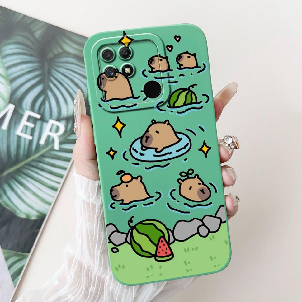 For Realme Narzo 50A Case Silicone Soft TPU Shockproof Cartoon Pattern Phone Casing For Realme Narzo50A  RMX3430 Case Back Cover