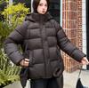 Women's large twill craft cotton-padded clothes, hooded waist, gloves, pockets, multi-color mixed batch live broadcast supply