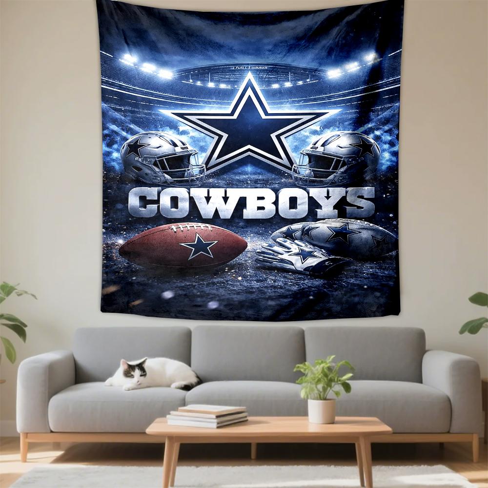 Dallas Cowboys Football Star Design Patterned tapestry for bedroom and living room home decor