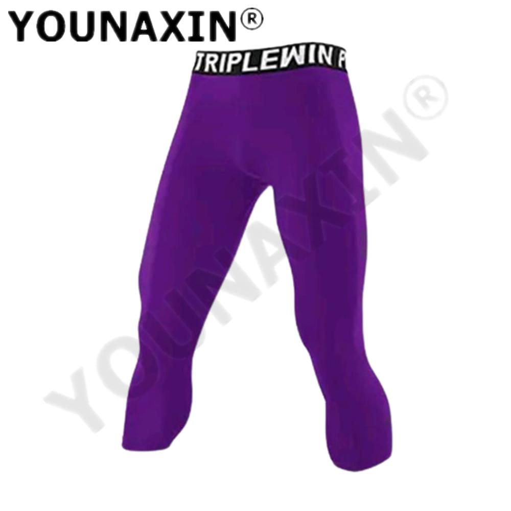 Pantaloni Sportivi da Basket da Uomo 3/4 Corti Strato Base Palestra Calcio Leggings Yoga Fitness Corsa Allenamento Asciugatura Rapida S M L XL 2XL
