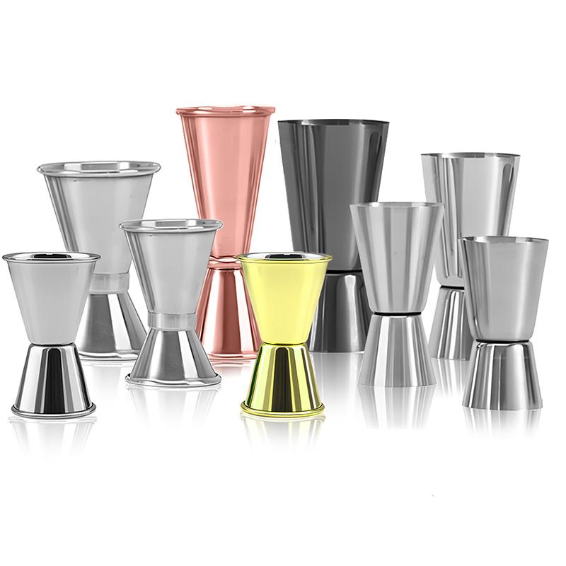1 Pezzo 15/30ml o 30/60ml Bicchiere Dosatore Cocktail in Acciaio Inossidabile Doppia Testa Bicchiere Dosatore Alcolico Bicchiere Misurino Bar Once Articoli per la Cucina