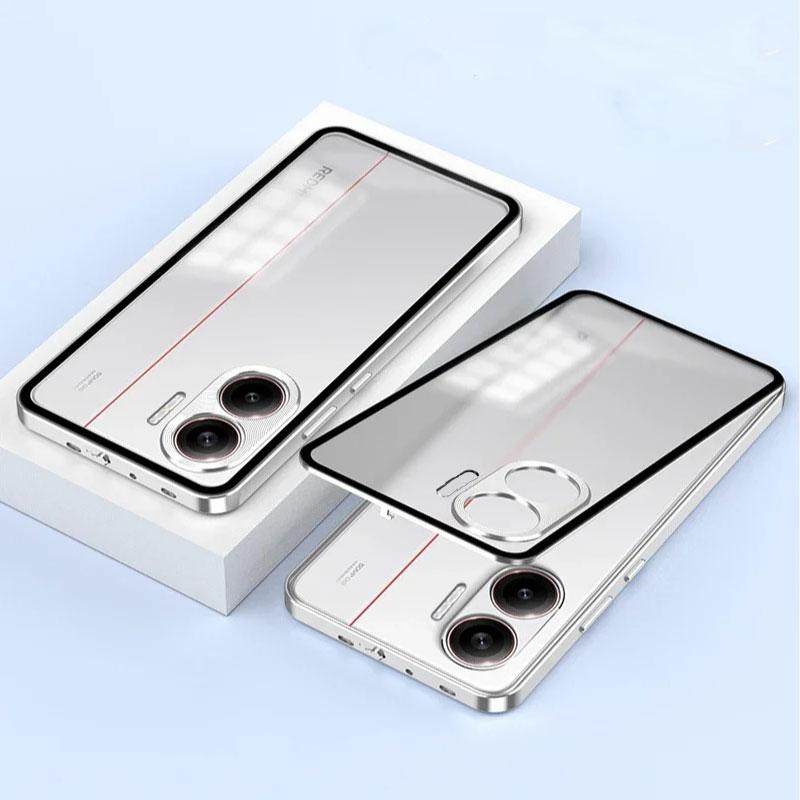 

Чехол для POCO F7 Противоударный Металлический Алюминиевый Сплав Рамка Жесткий Бампер Полупрозрачная Крышка для POCO F7Ultra F7Pro Чехол Poco F7 чёрный