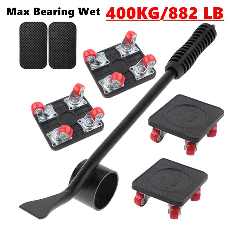 Furniture Mover with Wheels Heavy Duty Furniture Transporter Tool Ergonomic Handle Furniture Lifter and Slides Kit for Carrying