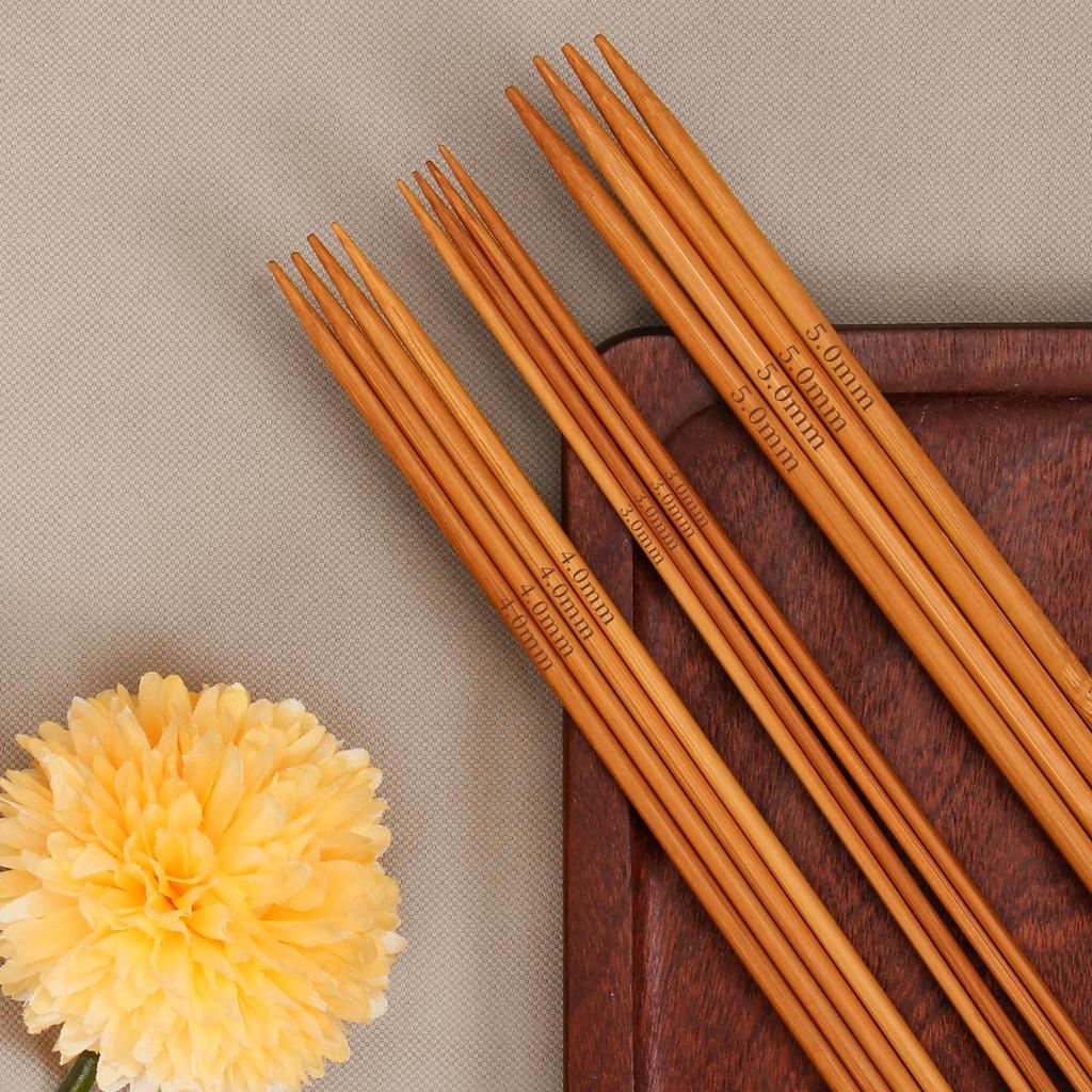 Zestaw bambusowych drutów do robienia na drutach: Pełny zestaw do szalików, swetrów i nie tylko