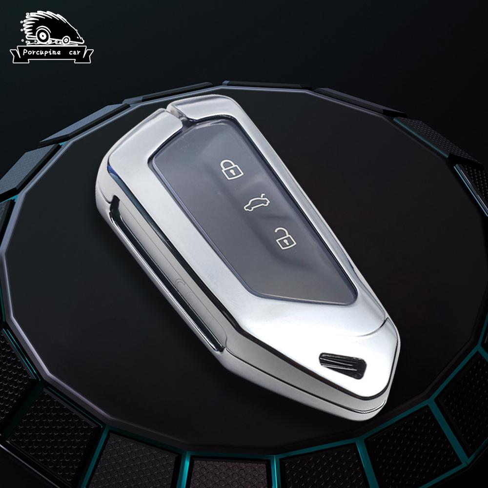 

Zinc Alloy Car Key Case Cover Shell For Vw Volkswagen Golf8 Gti Gtd R Id3 Id4 Skoda Octavia A8 Mk8 Seat Leon Mk4