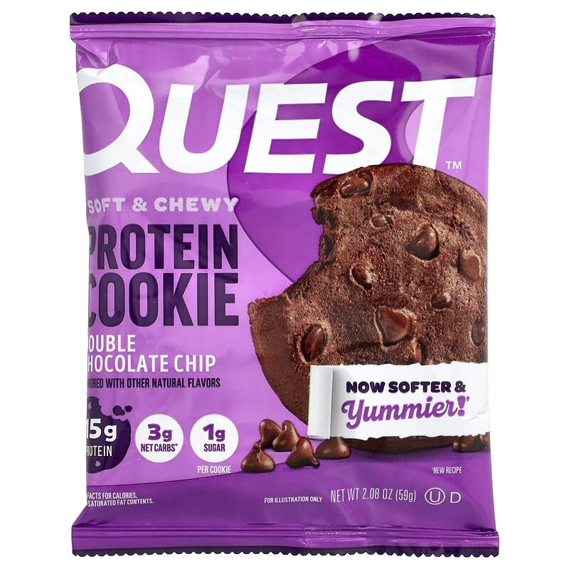 Protein Cookie, Double Chocolate Chip, 12 Cookies, 2.08 oz (59 g) Each