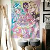 Pretty Cure Wall Tapestry Aesthetic Wall Hanging Printed Fabric Blanket Decorative Tapestries for Bedroom Living Room Home Decor